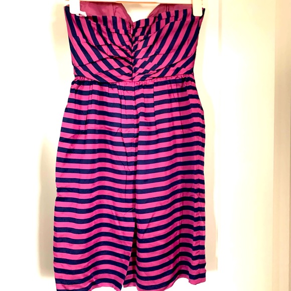 Anthropologie Silk Cocktail Dress 6 - Picture 2 of 4